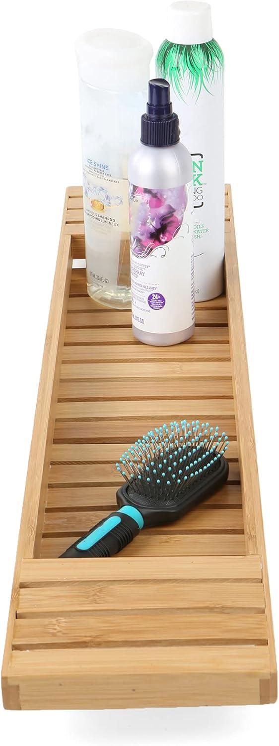 imageMind Reader Bath Mat Shower Mat Bathtub Mat Bathroom Accessory Wood Rayon from Bamboo 235L x 165W x 04H BrownBrown