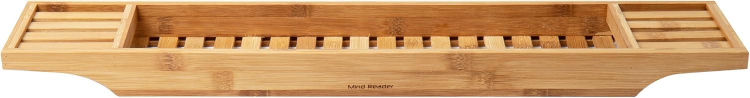 imageMind Reader Bath Mat Shower Mat Bathtub Mat Bathroom Accessory Wood Rayon from Bamboo 235L x 165W x 04H BrownBrown
