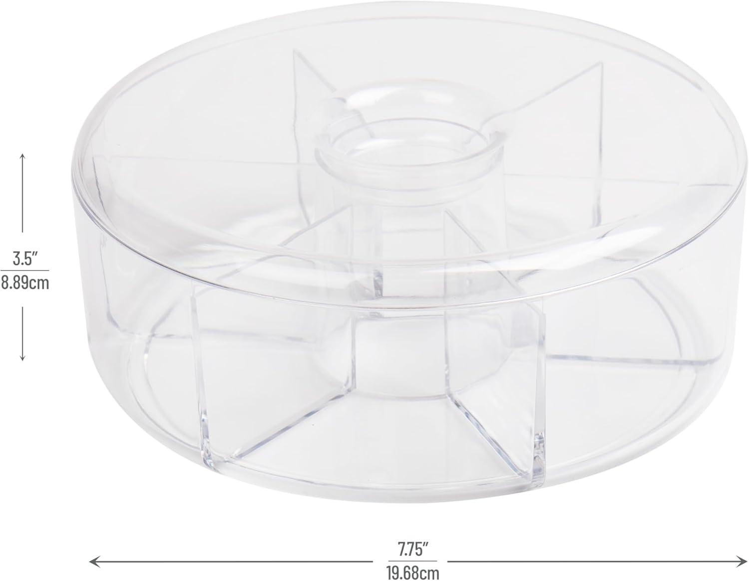 imageMind Reader Coffee Tea or Condiment Station Countertop Organizer Coffee Bar Acrylic 775L x 775W x 35H ClearClear