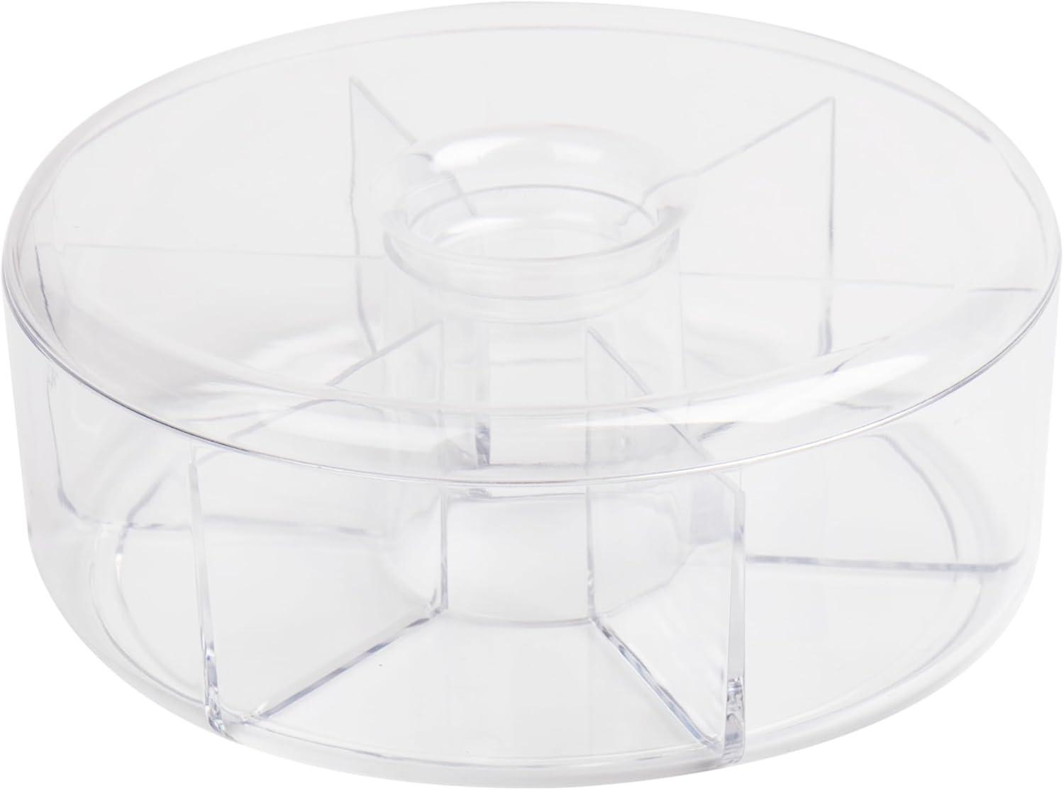 imageMind Reader Coffee Tea or Condiment Station Countertop Organizer Coffee Bar Acrylic 775L x 775W x 35H ClearClear