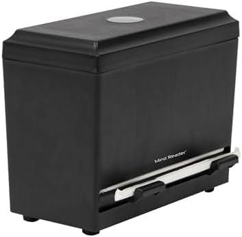 imageMind Reader Compact Straw Dispenser or Pencil Dispenser Countertop Organizer for Breakrooms Classrooms and Workspaces Plastic BlackBlack