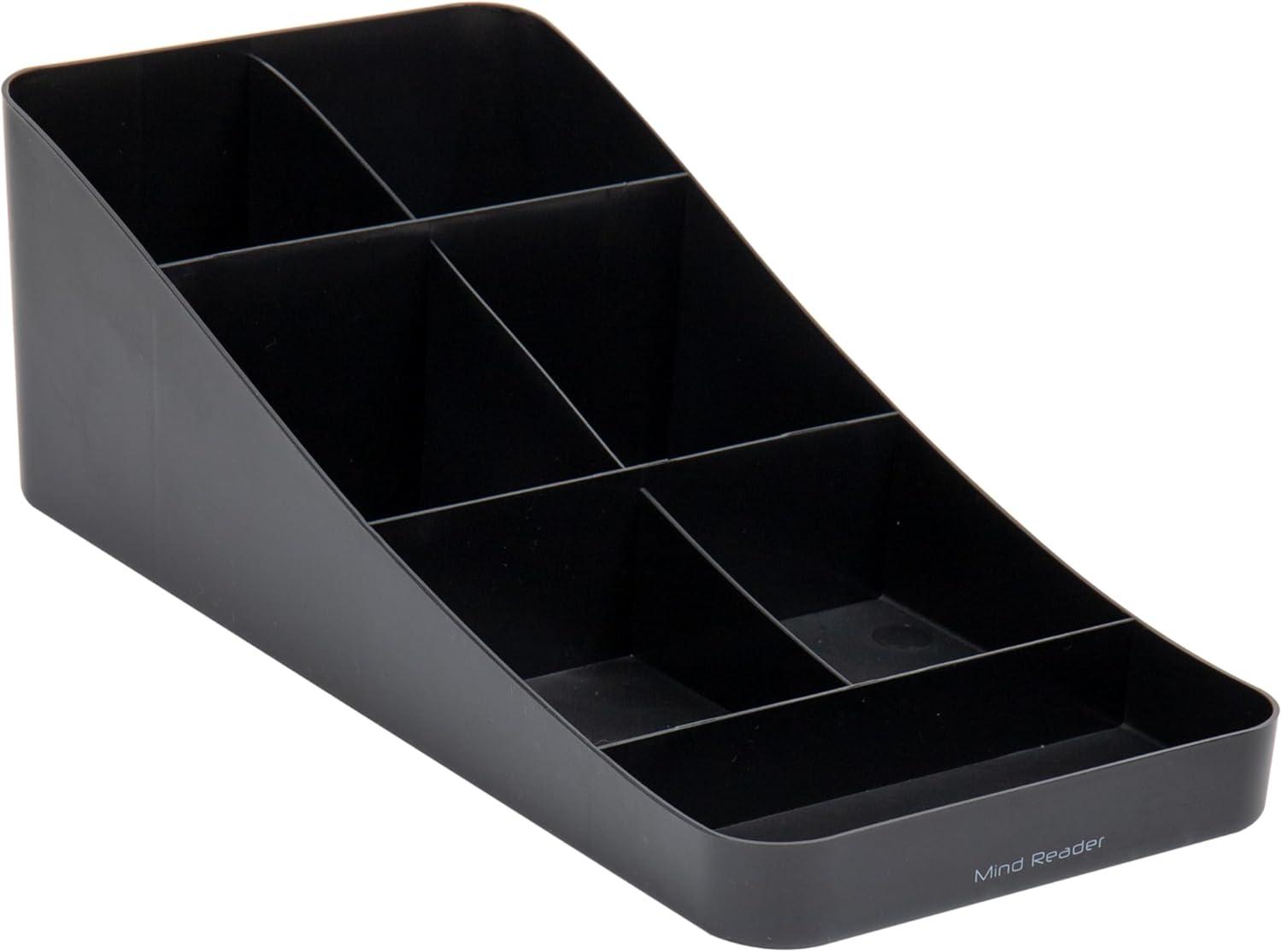 imageMind Reader Cup and Condiment Station Set of 2 Countertop Organizer Coffee Bar Kitchen 725L x 155W x 525H BlackBlack