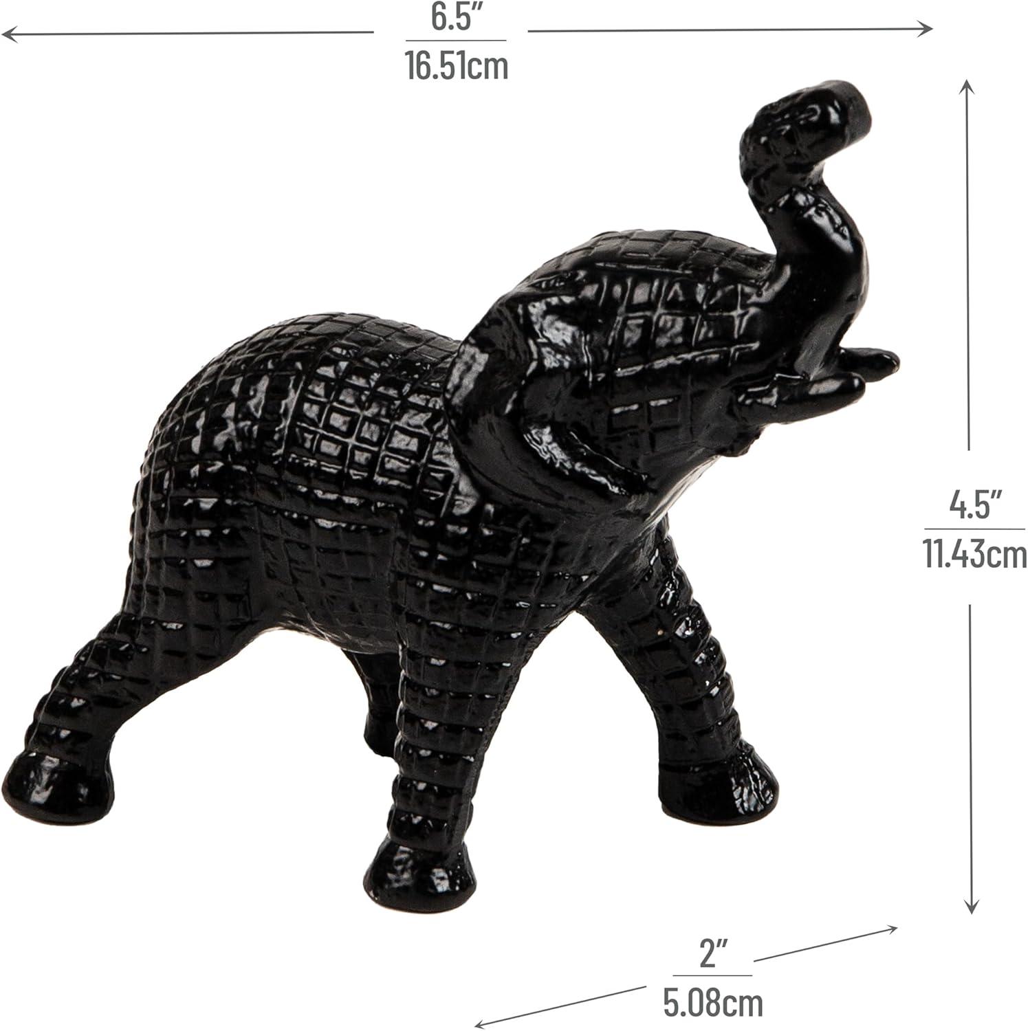 imageMind Reader Dachshund Figurine Desk or Bookshelf Home Decor Cast Aluminum Antique Brass FinishDecorative Elephant