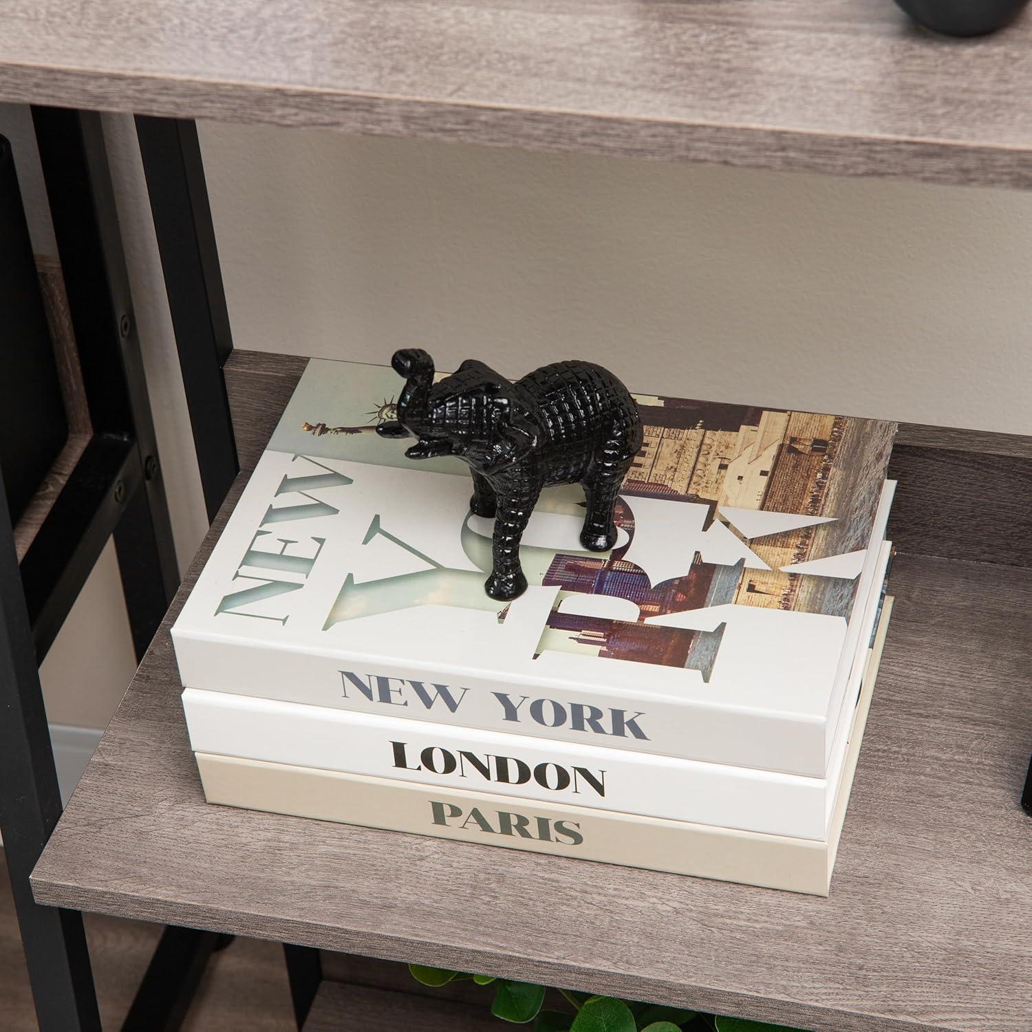 imageMind Reader Dachshund Figurine Desk or Bookshelf Home Decor Cast Aluminum Antique Brass FinishDecorative Elephant