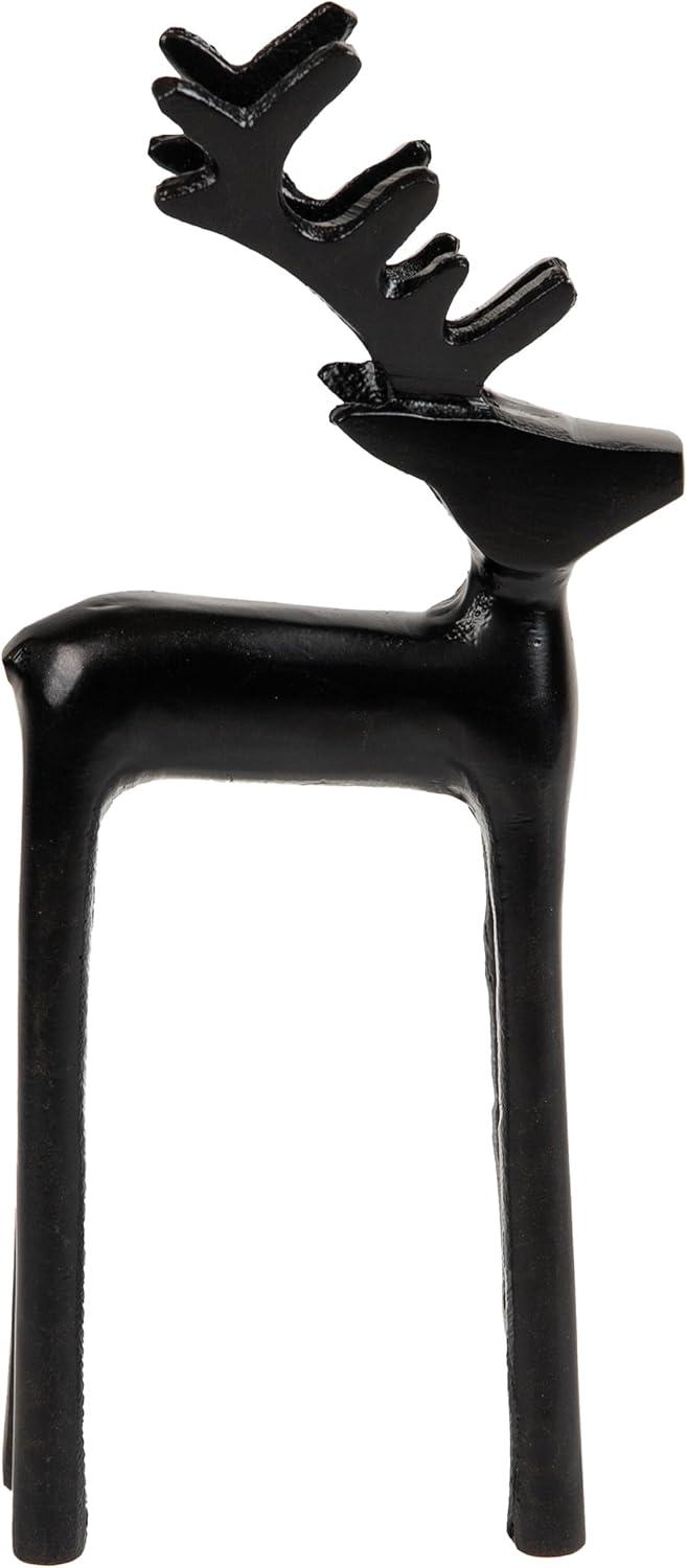 imageMind Reader Dachshund Figurine Desk or Bookshelf Home Decor Cast Aluminum Antique Brass FinishDecorative Reindeer