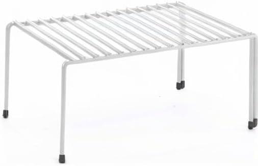 imageMind Reader Expandable Shelf Kitchen Pantry Cabinet Organizer MultiPurpose Storage Metal 122523L x 1025W x 55H WhiteWhite