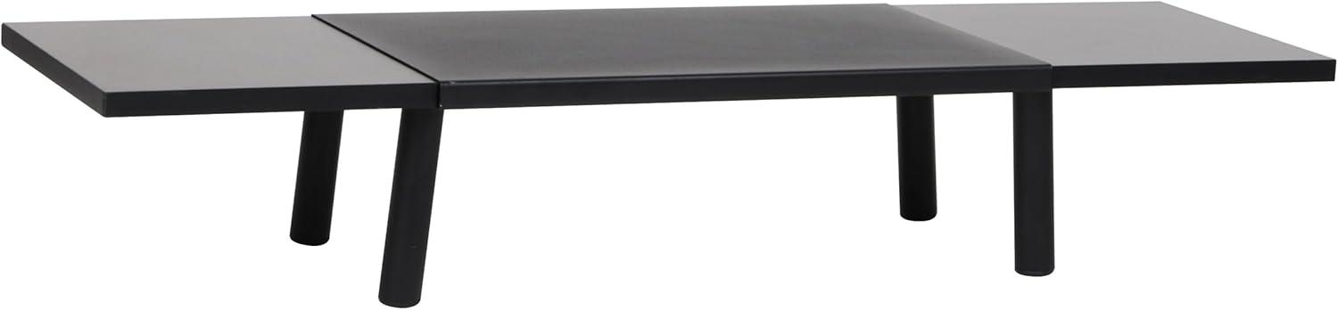 imageMind Reader Extendable Monitor Stand Adjustable Desktop Riser for Dual Monitors Printers Laptops TV 31540 Inch Width 88 lb Capacity Metal and MDF Wood Black