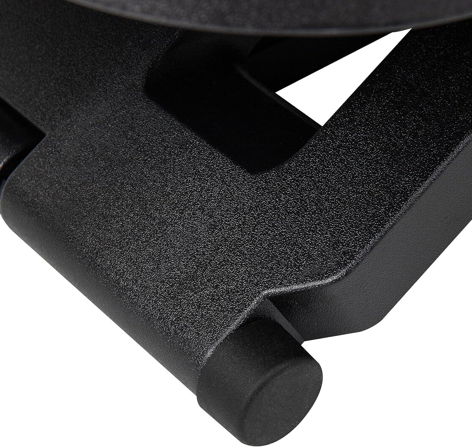 imageMind Reader Foot Rest Under Desk at Work Ergonomic Height Adjustable Office Plastic 17L x 13W x 625H BlackSingle