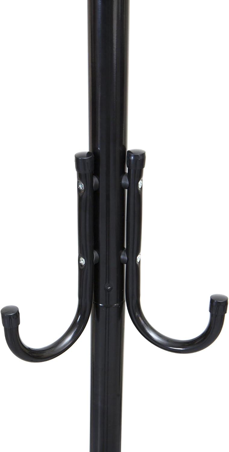 imageMind Reader Freestanding Coat Rack MultiTier Organizer for Office and Entryway Metal SilverBlack