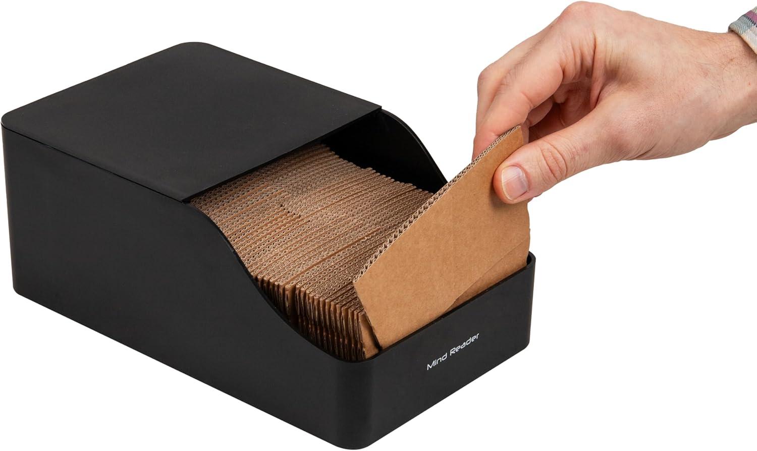 imageMind Reader Hot Cup Sleeve Dispenser Coffee Bar Accessories Coffee Station Kitchen Org 591L x 965W x 394H BlackBlack