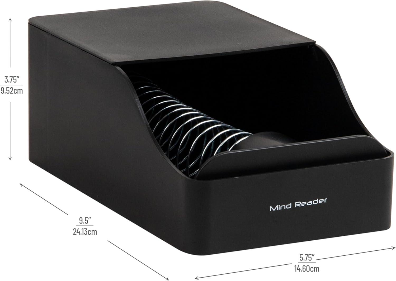 imageMind Reader Hot Cup Sleeve Dispenser Coffee Bar Accessories Coffee Station Kitchen Org 591L x 965W x 394H BlackBlack