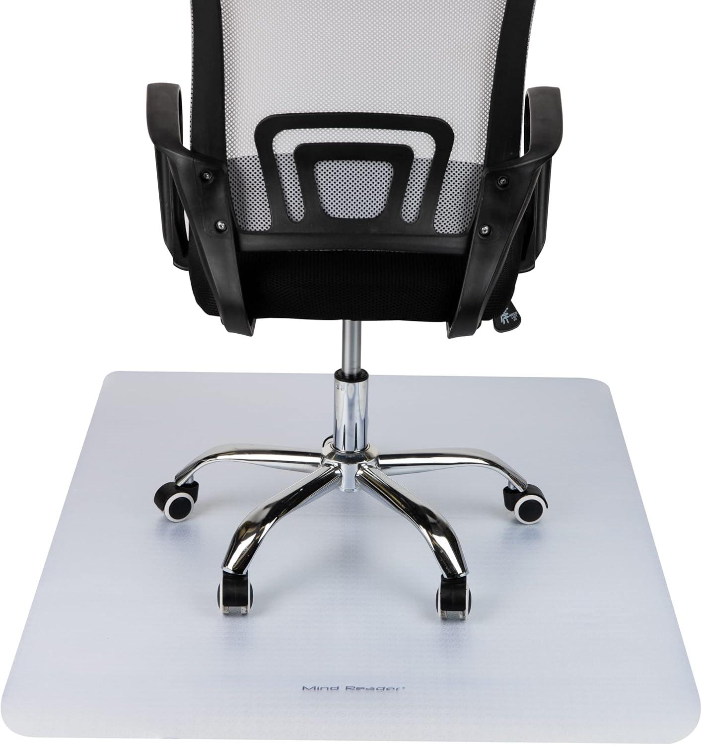 imageMind Reader Office Chair Mat for Carpet Under Desk Protector Carpet Grips Rolling PVC 3525 L x 47 W x 00625 H ClearClear