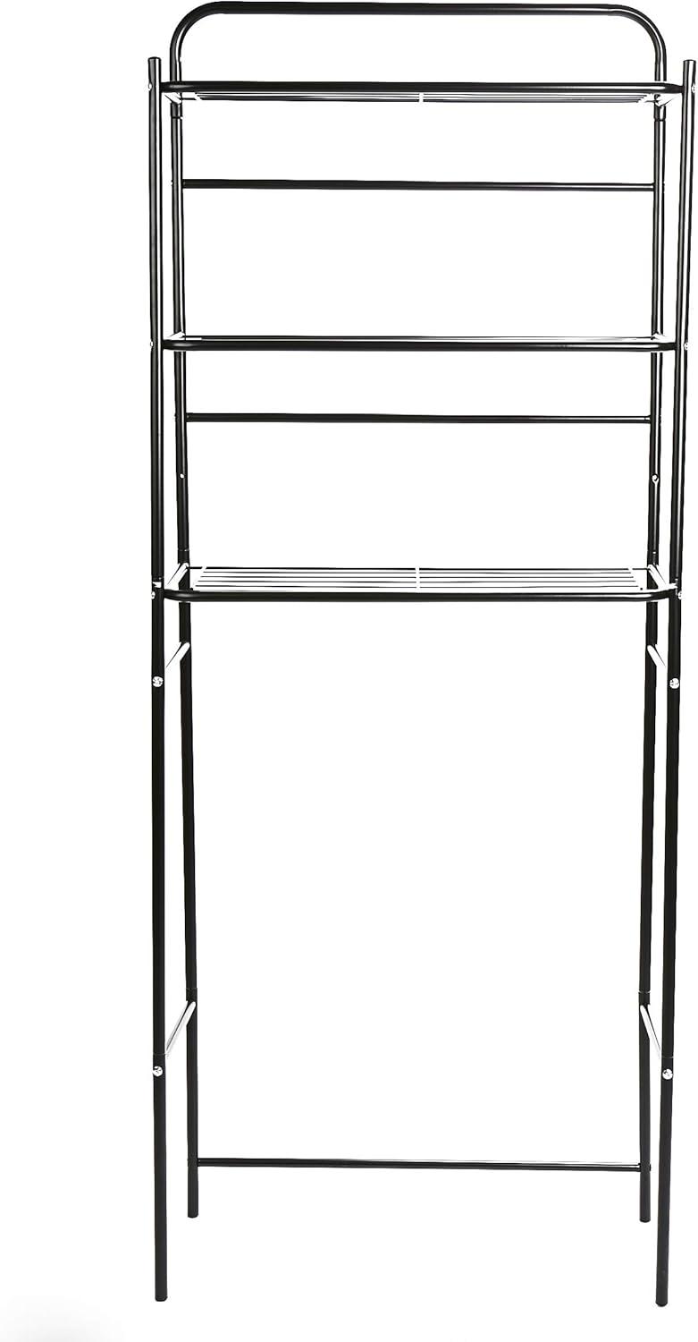imageMind Reader Over The Toilet Storage Rack Bathroom Organizer Bathroom Shelves Metal 235 L x 1025 W x 705 H BlackBlack