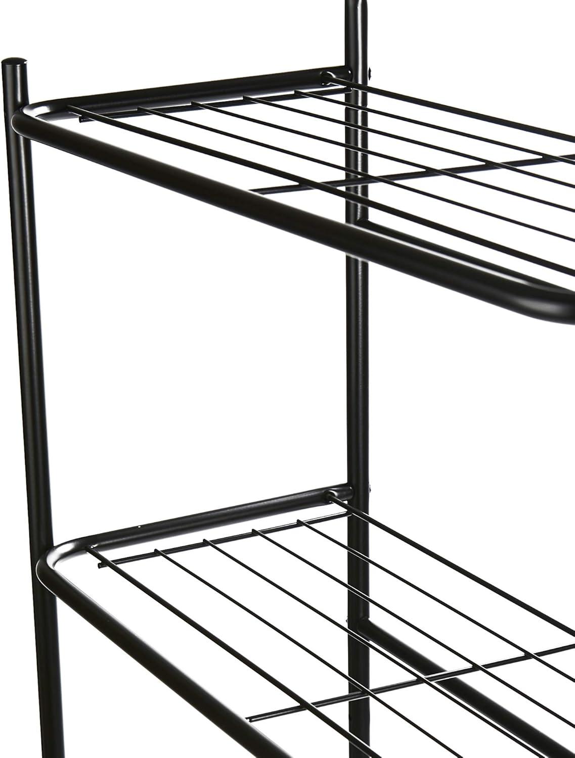 imageMind Reader Over The Toilet Storage Rack Bathroom Organizer Bathroom Shelves Metal 235 L x 1025 W x 705 H BlackBlack