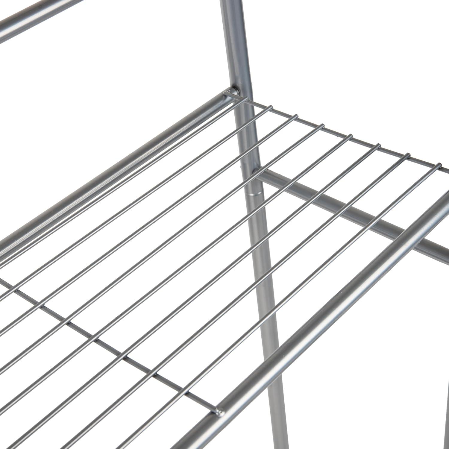 imageMind Reader Over The Toilet Storage Rack Bathroom Organizer Bathroom Shelves Metal 235 L x 1025 W x 705 H BlackSilver