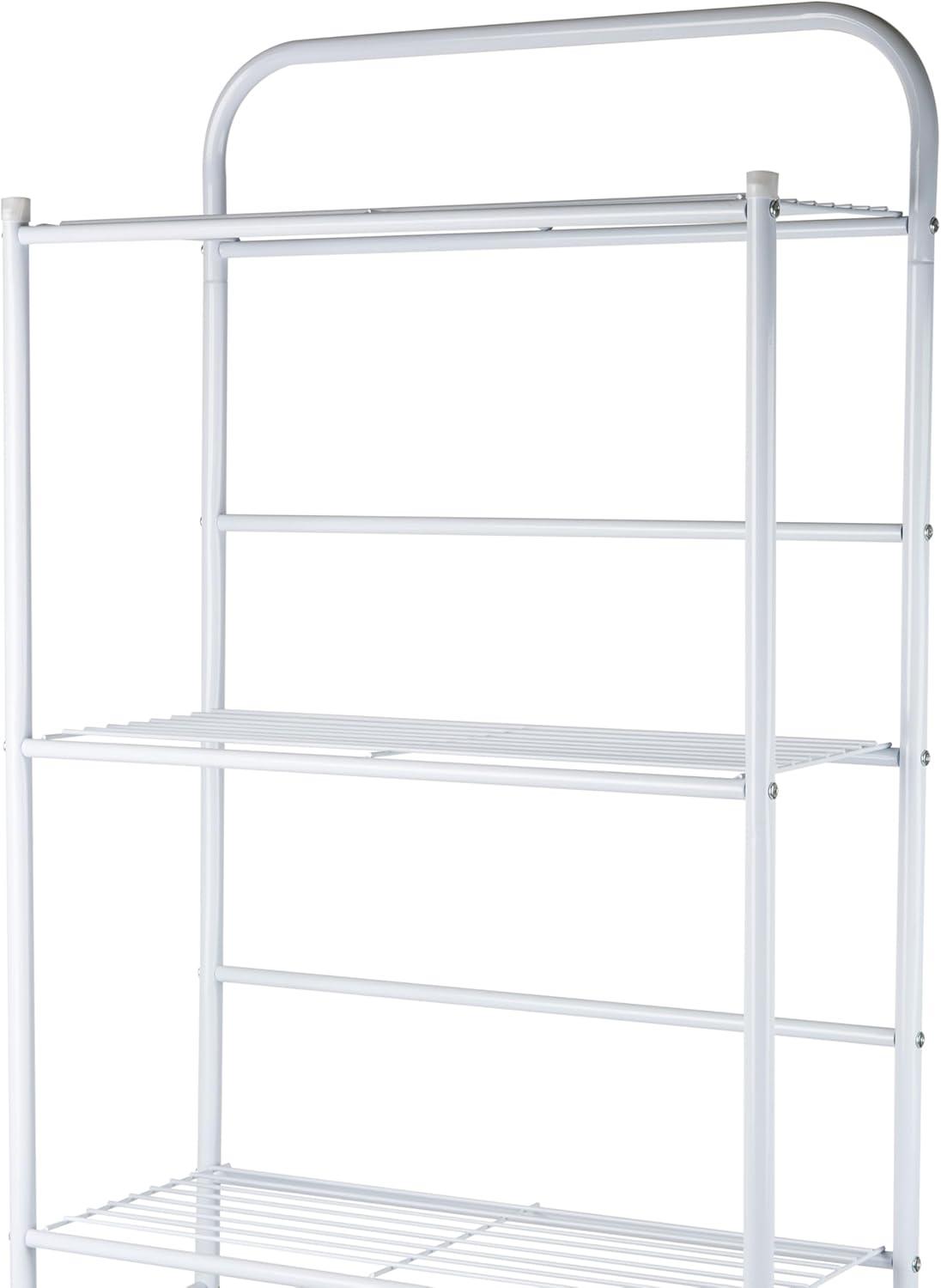 imageMind Reader Over The Toilet Storage Rack Bathroom Organizer Bathroom Shelves Metal 235 L x 1025 W x 705 H BlackWhite
