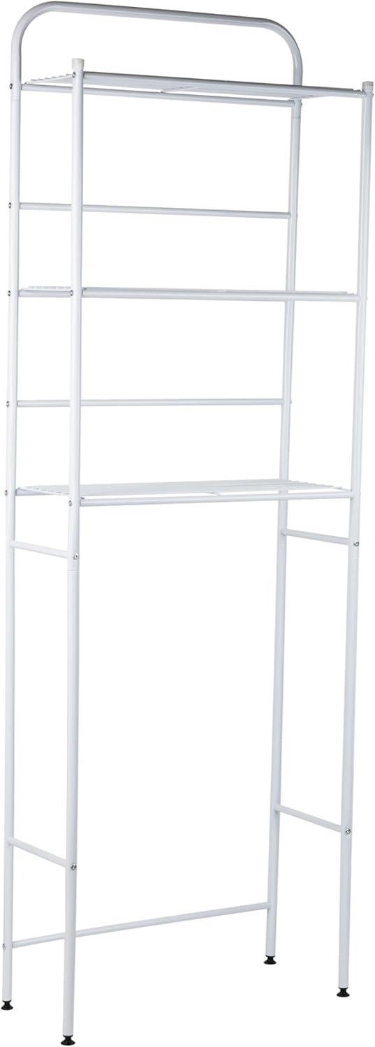 imageMind Reader Over The Toilet Storage Rack Bathroom Organizer Bathroom Shelves Metal 235 L x 1025 W x 705 H BlackWhite