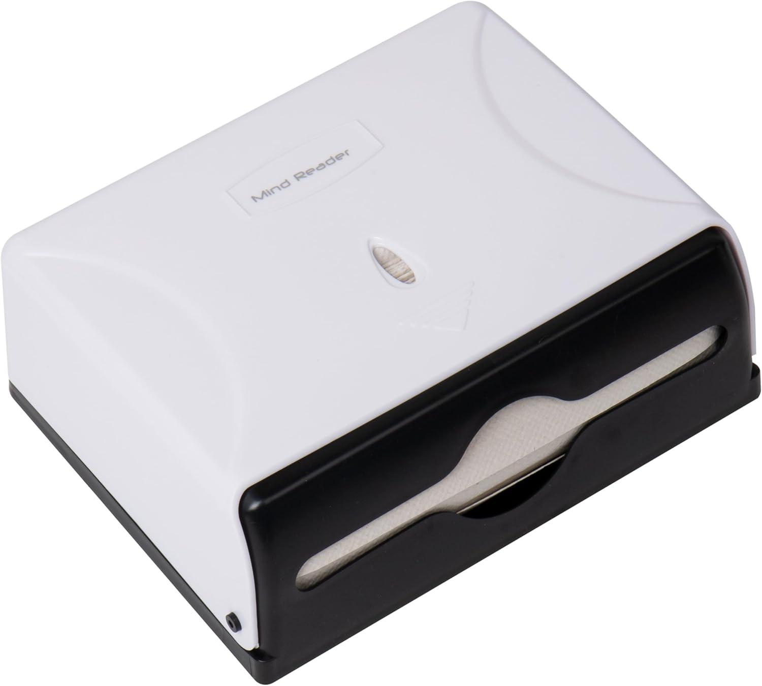 imageMind Reader Paper Towel Dispenser TriFold Towel Holder Restroom Wall Mount Bathroom 1025L x 375W x 8H BlackWhite