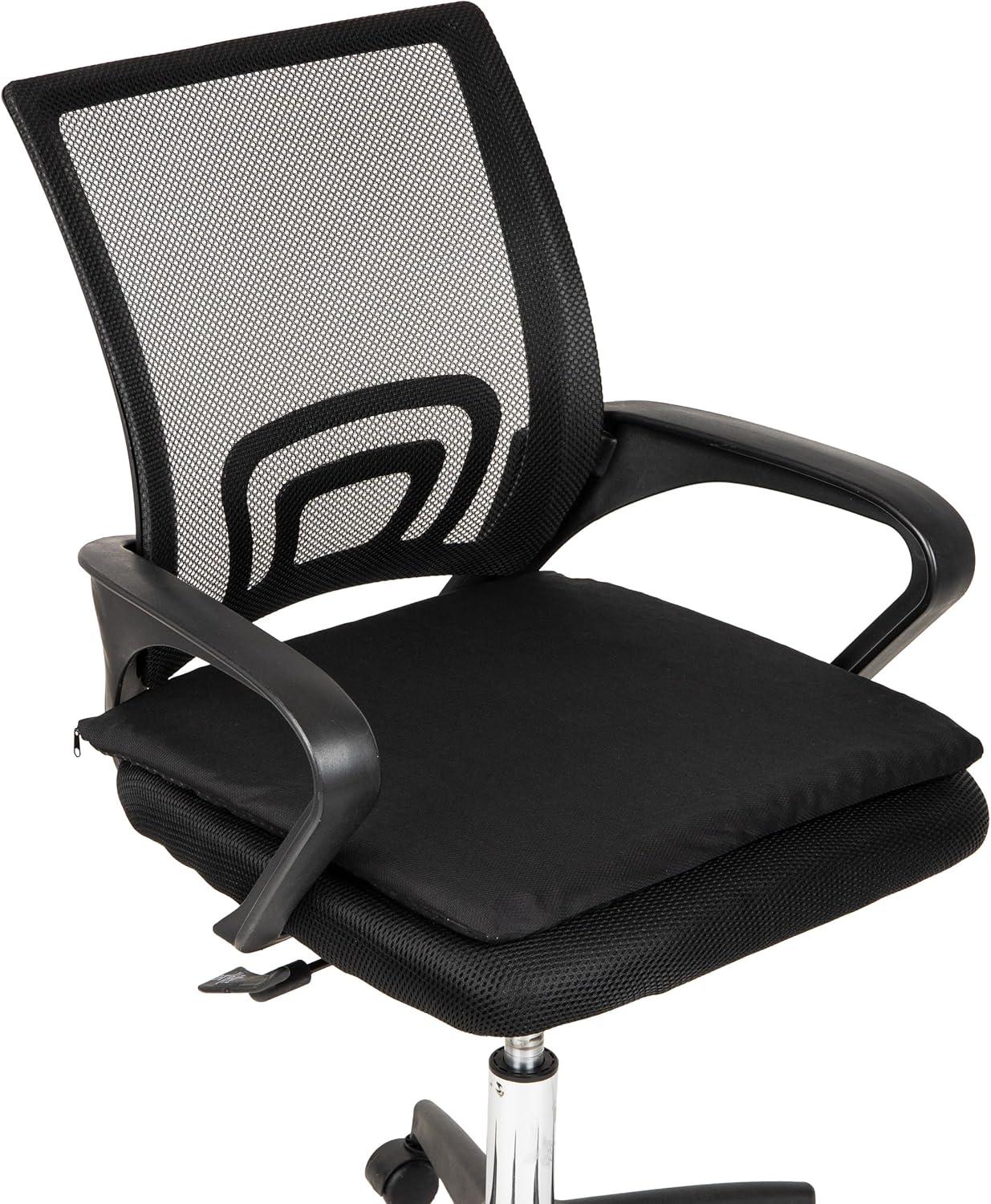 imageMind Reader Seat Cushion with Gel Core Ergonomic Pressure Relief for Tailbone Hip Coccyx amp Sciatica Pain Office Car Wheelchair Black