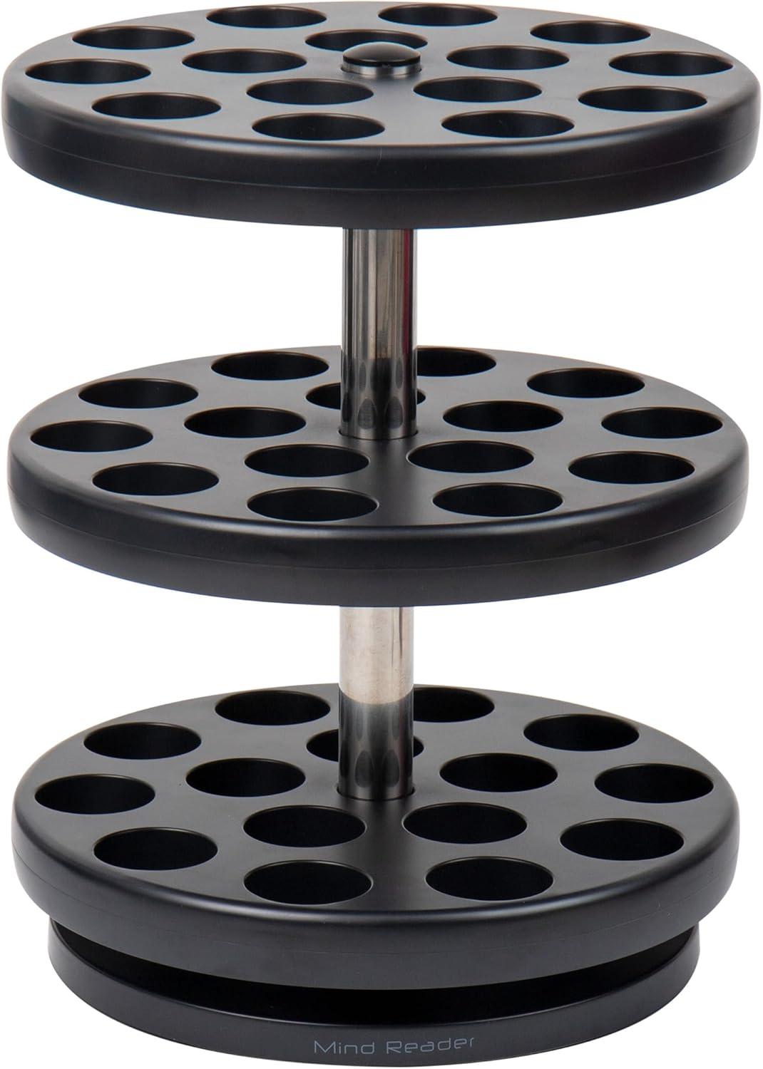 imageMind Reader Single Serve Coffee Pod Carousel 45 Pod Capacity Countertop Breakroom 95L x 95W x 1175H BlackBlack