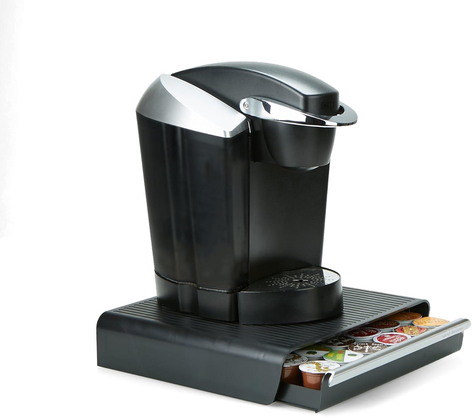 imageMind Reader Single Serve Coffee Pod Drawer 36 Pod Capacity Countertop Organizer 1325L x 1275W x 275H BlackBlack