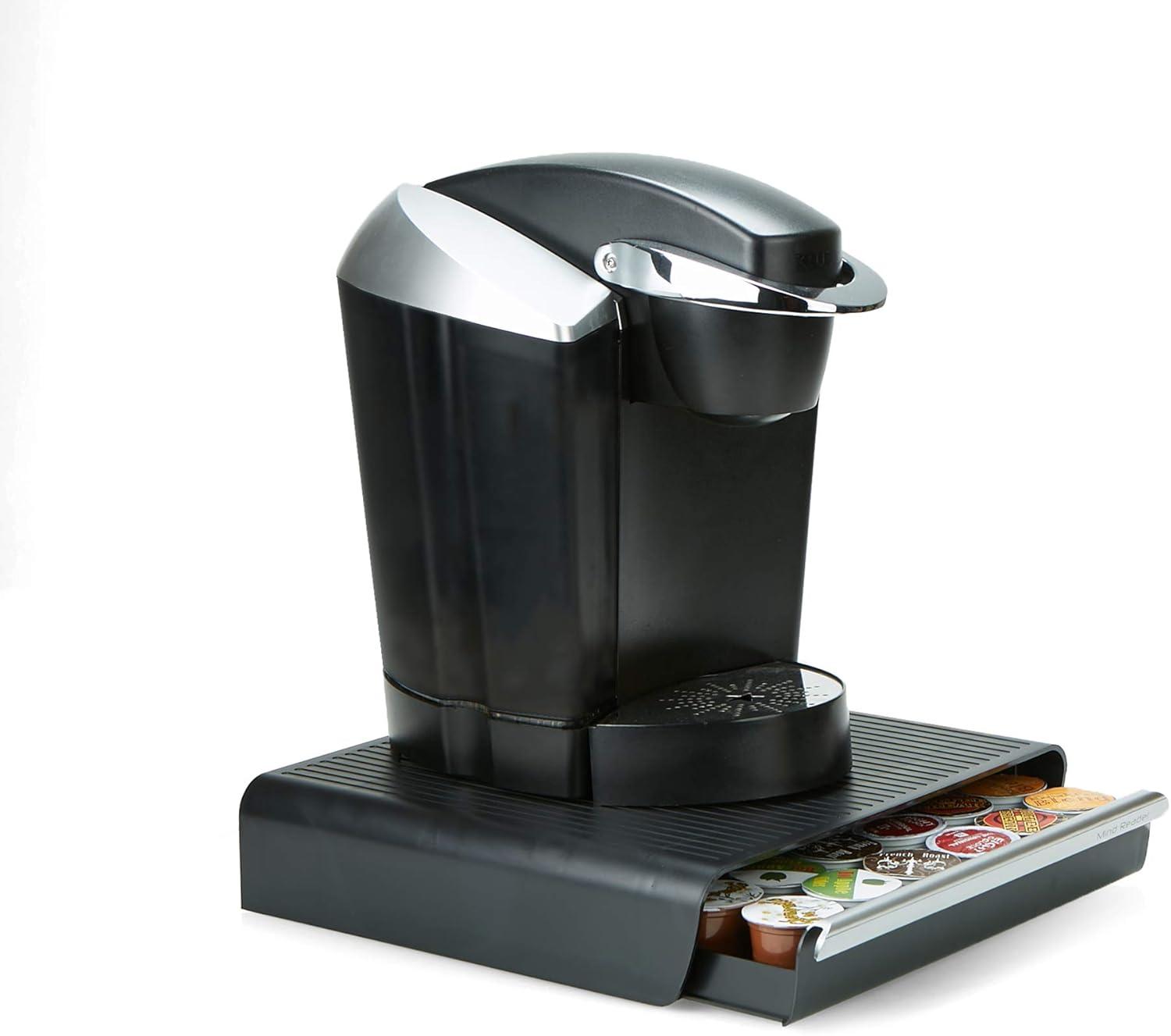 imageMind Reader Single Serve Coffee Pod Drawer Set of 2 36 Pod Capacity Countertop Organizer 1275 L x 13 W x 3 H BlackBlack