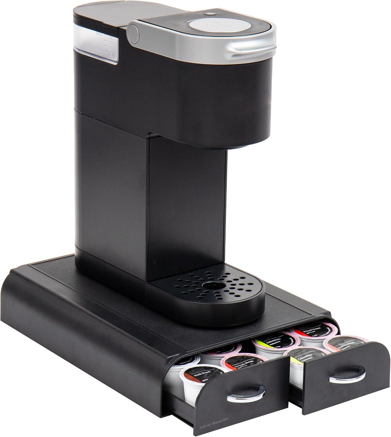 imageMind Reader Single Serve Coffee Pod Organizer 1214 Coffee Pod Capacity BlackBlack