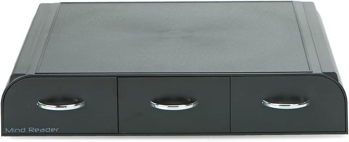 imageMind Reader Single Serve Coffee Pod Organizer with 3 Drawers 36 Pod Capacity Countertop 135L x 1225W x 25H RedBlack