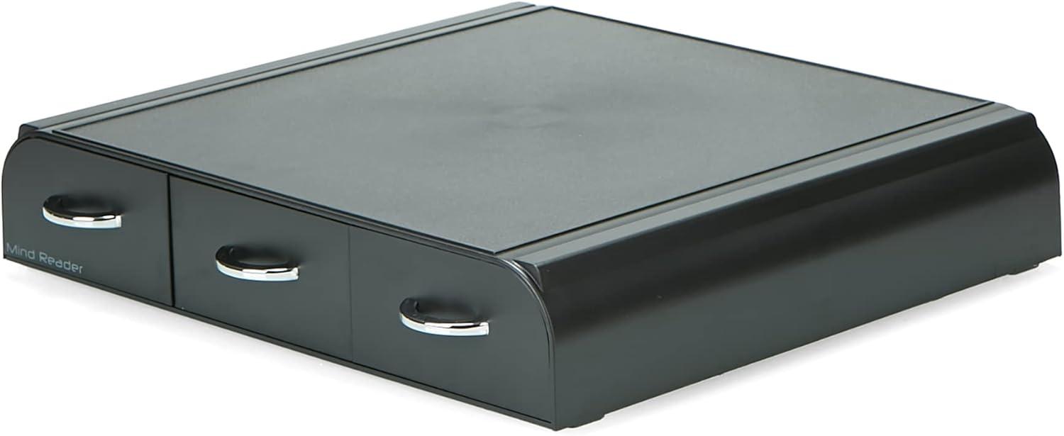 imageMind Reader Single Serve Coffee Pod Organizer with 3 Drawers 36 Pod Capacity Countertop 135L x 1225W x 25H RedBlack