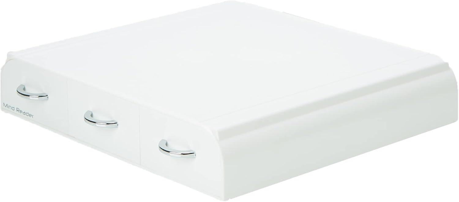 imageMind Reader Single Serve Coffee Pod Organizer with 3 Drawers 36 Pod Capacity Countertop 135L x 1225W x 25H RedWhite