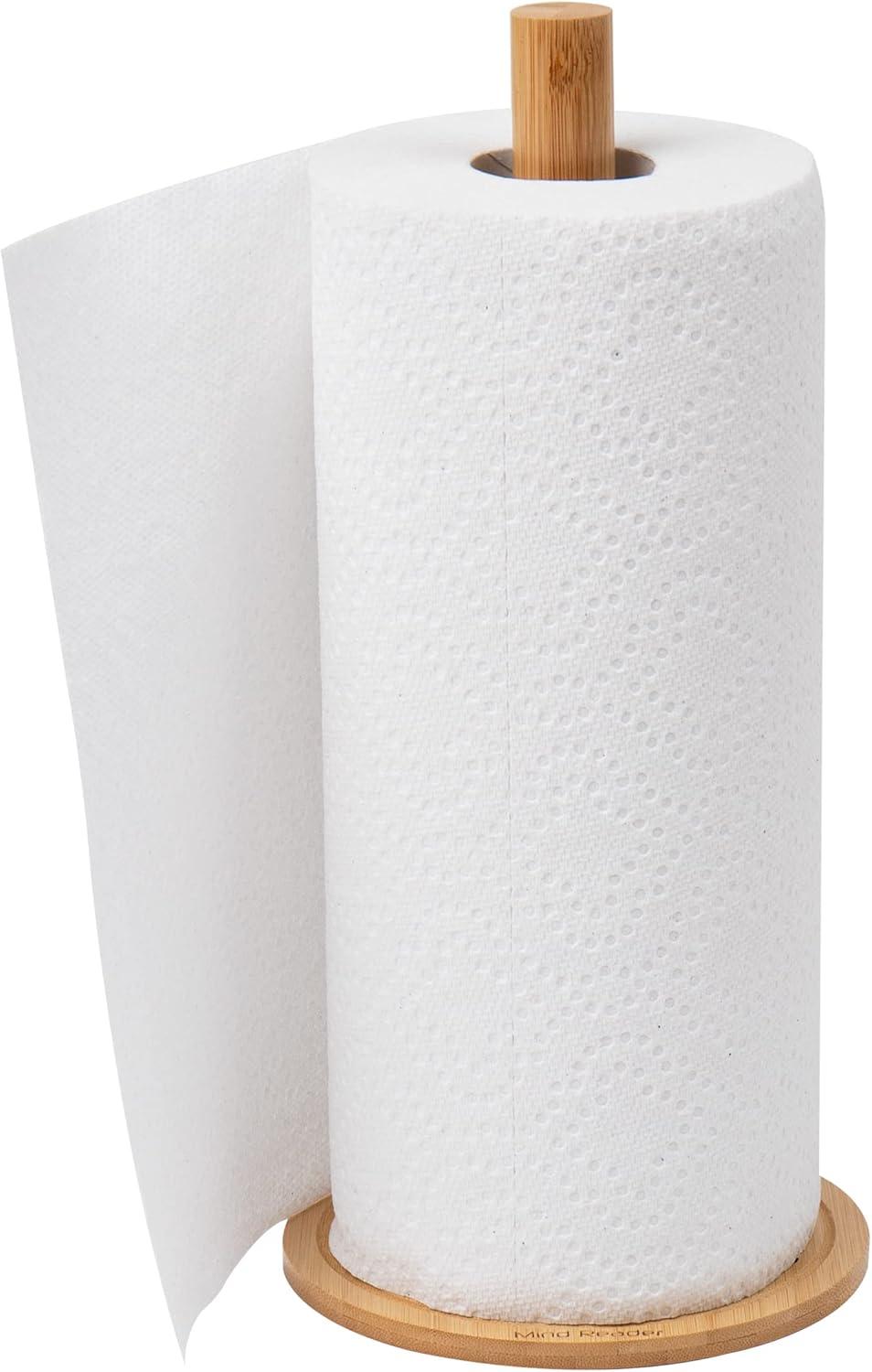 imageMind Reader Tissue Box Cover and Toilet Paper Holder Decor Rayon from Bamboo 55 L x 55 W x 55 H 2 Piece Set BrownPaper Towel and Napkin Holder