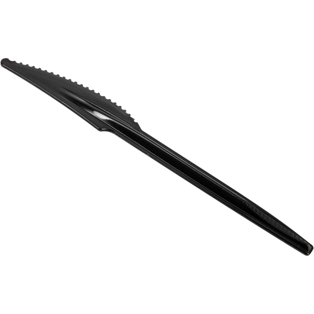imageMind Reader Knife Refill for CUTDISPBKBLK Plastic Utensils Restaurant Breakroom 65 L x 075 W x 02 H 100 pcs BlackKnife Pack of 10