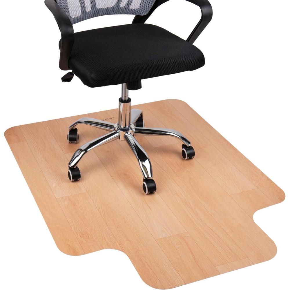imageMind Reader Office Chair Mat for Hardwood Floors Under Desk Floor Protector Rolling PVC 355 L x 4750 W x 00625 H Woodtone