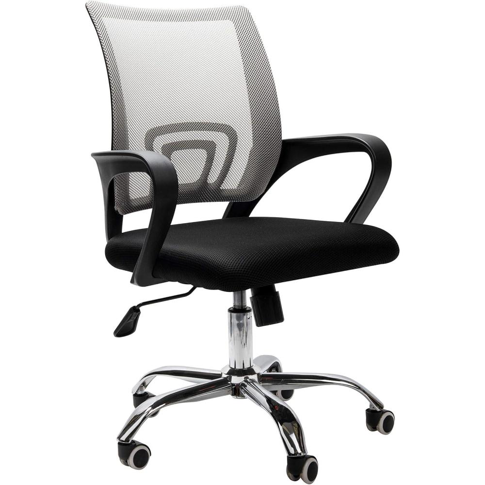 imageMind Reader Office Chair with Wheels Height Adjustable Desk Chair Computer Chair 225 L x 225 W x 3337 H SilverSilver