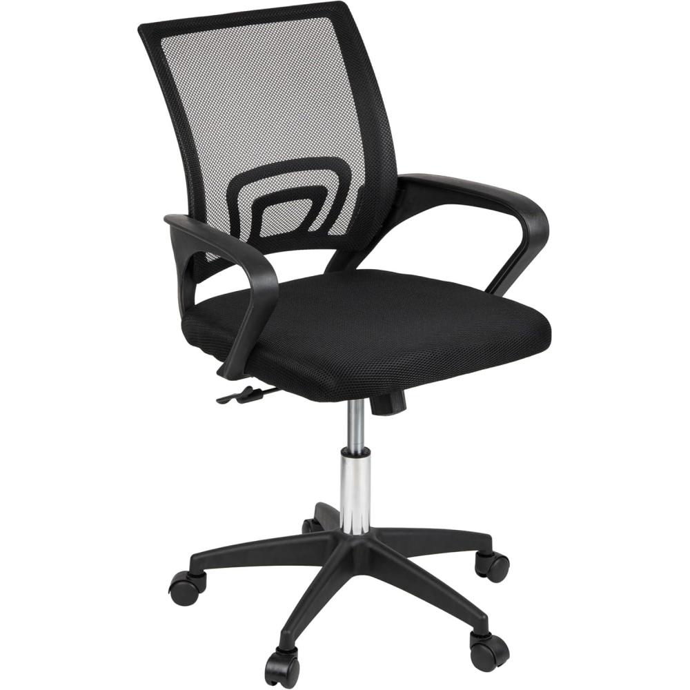 imageMind Reader Office Chair with Wheels Height Adjustable Desk Chair Office 24 L x 20 W x 4450 H BlackBlack 23l X 21w X 342538h