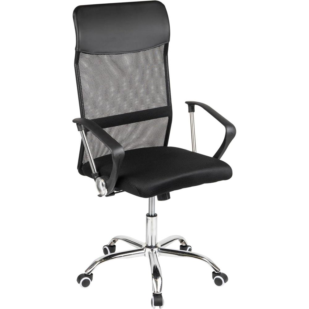 imageMind Reader Office Chair with Wheels Height Adjustable Desk Chair Office 24 L x 20 W x 4450 H BlackBlack 255l X 21w X 42547h