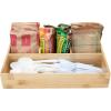 imageMind Reader Condiment Snack Station Countertop Organizer Dispenser Kitchen Rayon from Bamboo 8 L x 13 W x 25 H Brown