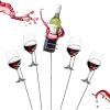 Silver Bottle Glass Holder