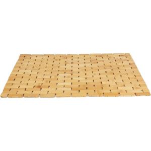 Mind Reader Bath Mat, Shower Mat, Bathtub Mat, Bathroom Accessory, Wood, Rayon from Bamboo, 23.5″L x 16.5″W x 0.4″H, Brown(Brown)
