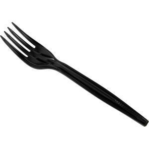 Mind Reader Fork Refill for CUTDISPBK-BLK, Plastic Utensils, Restaurant, Breakroom, 6.25″ L x 0.87″ W x 0.75″ H, 100 pcs, Black