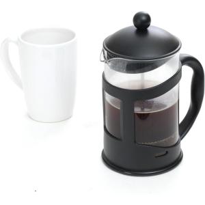 Mind Reader French Press Coffee & Tea Maker 27 oz, Glass(Black)