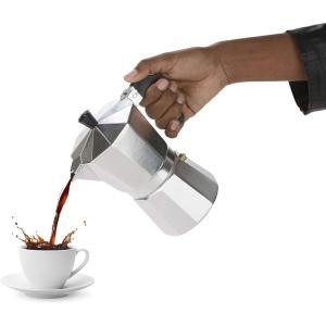 Mind Reader French Press Coffee & Tea Maker 27 oz, Glass(Silver)