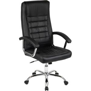 Mind Reader Office Chair with Wheels, Height Adjustable, Desk Chair, Office, 24″ L x 20″ W x 44-50″ H, Black(Black 25″l X 22″w X 45-47.5″h)
