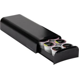 Mind Reader Single Serve Coffee Pod Organizer, 12-14 Coffee Pod Capacity, Black(Black)