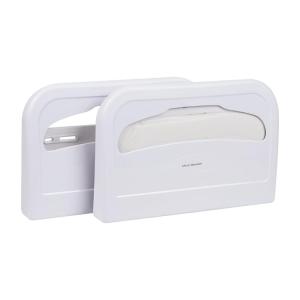 Mind Reader Toilet Seat Cover Dispenser, Set of 2, Wall Mount, Restroom, Bathroom, Plastic, 16.5″ L x 11.25″ W x 2″ H, White