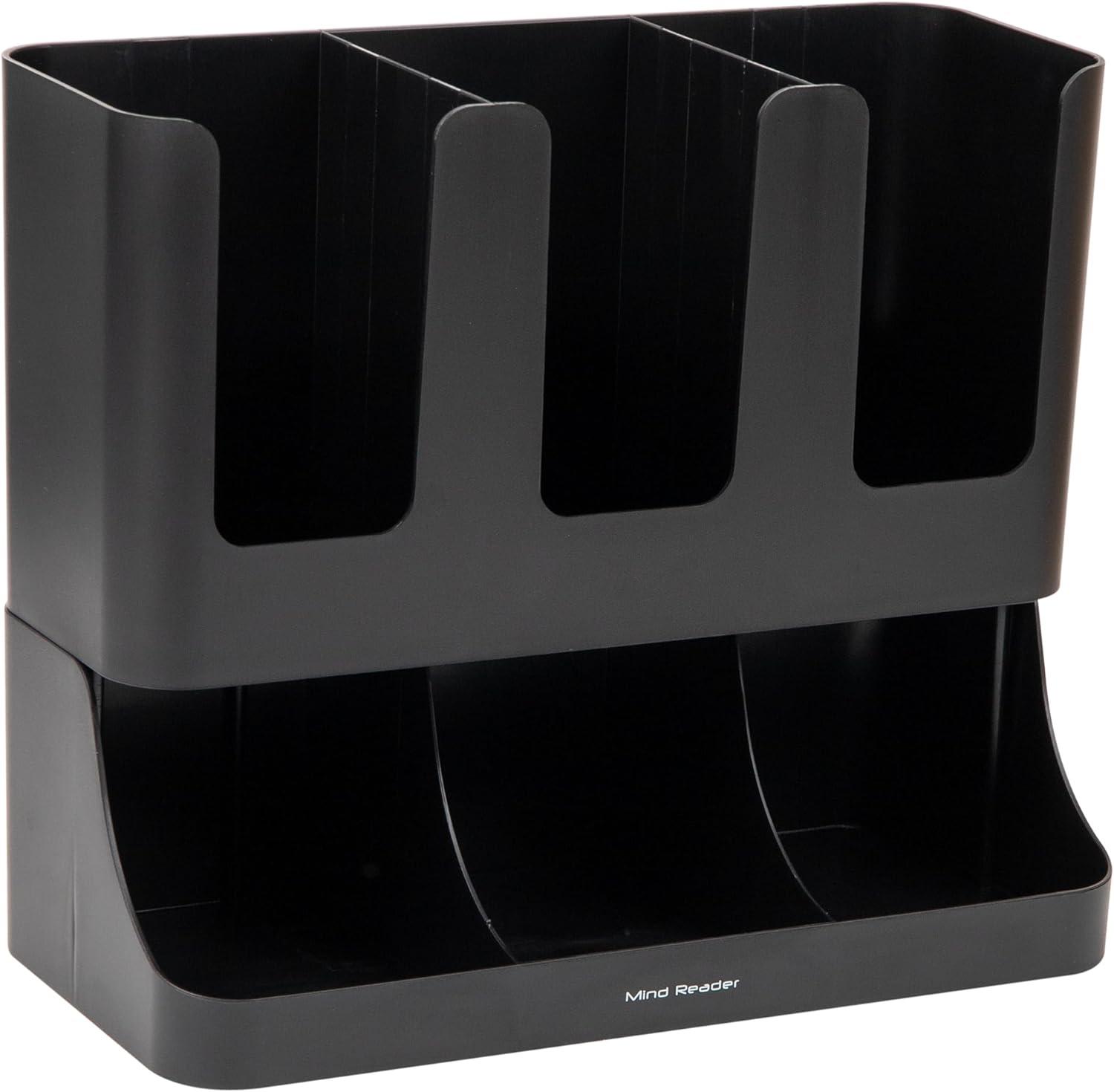 imageMind Reader Multipurpose Countertop Organizer Office Breakroom and Desktop Storage Metal Mesh Black 13 x 645 x 1125Black