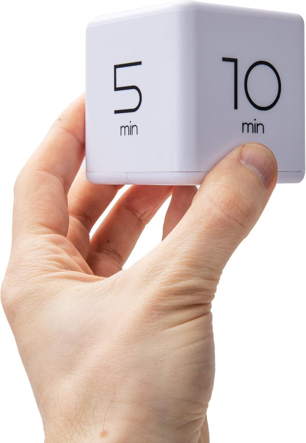 imageMind Reader Productivity Timer Kitchen Timer Egg Timer Kids Timer Digital Cube Plastic 255 L x 255 W x 255 H WhiteWhite