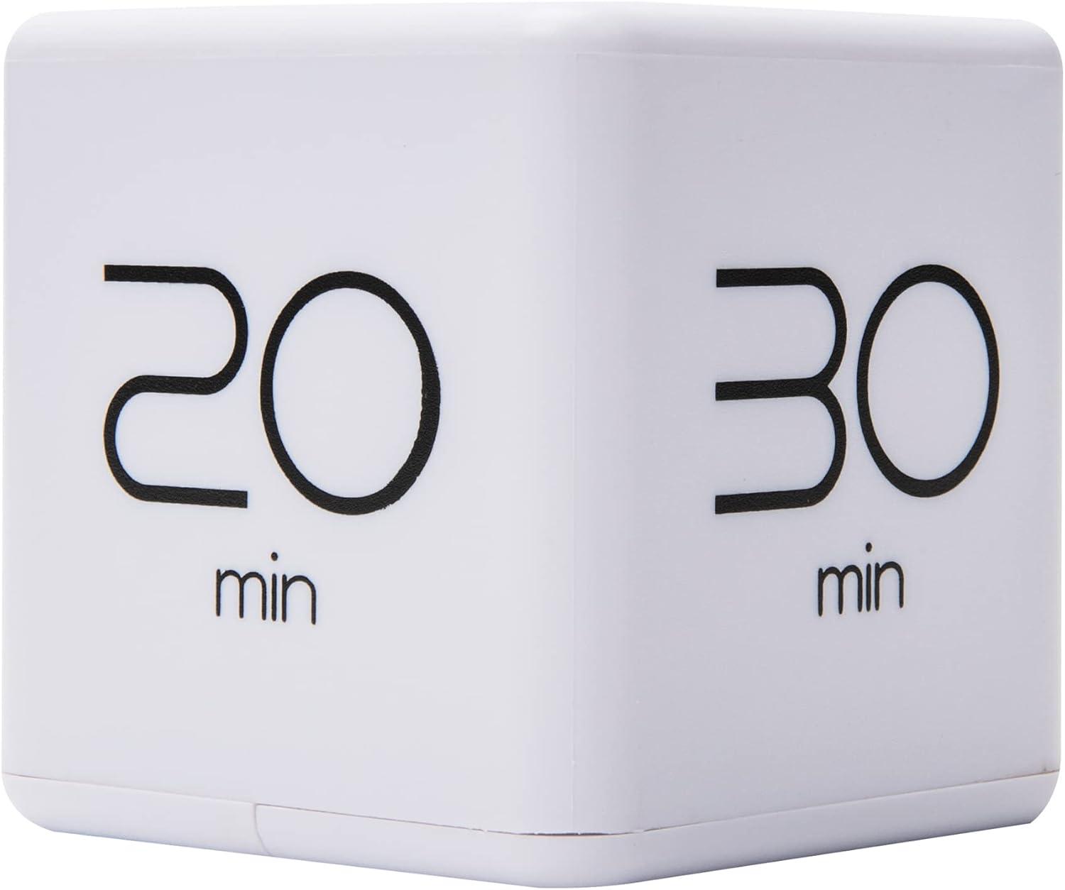 imageMind Reader Productivity Timer Kitchen Timer Egg Timer Kids Timer Digital Cube Plastic 255 L x 255 W x 255 H WhiteWhite