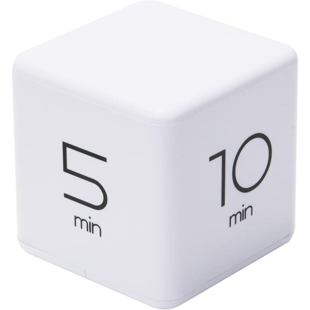 imageMind Reader Productivity Timer Kitchen Timer Egg Timer Kids Timer Digital Cube Plastic 255 L x 255 W x 255 H WhiteWhite