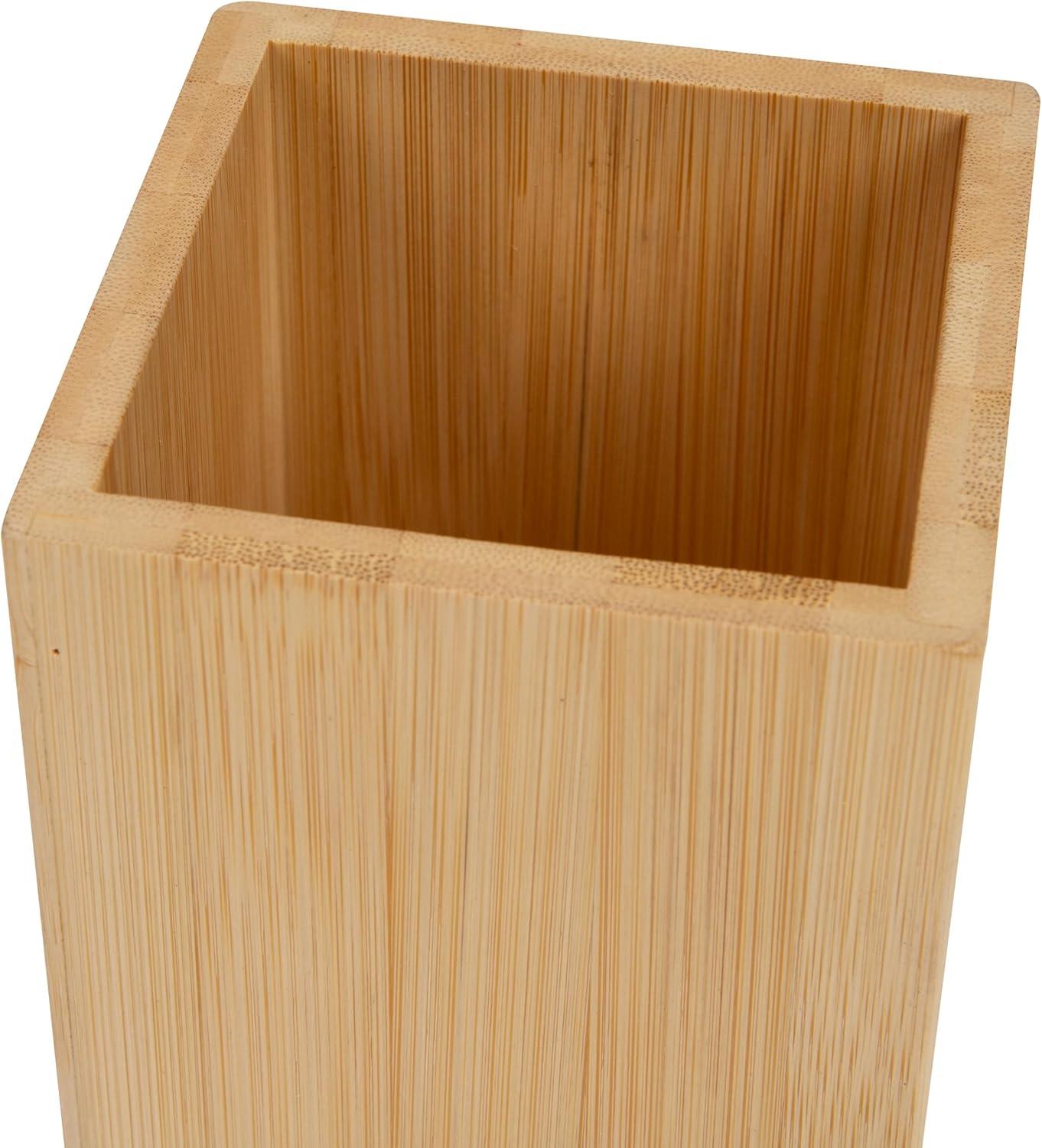 imageMind Reader 3Tier Mail Sorter Desktop Organizer Mail Organizer Modern Office Bamboo 675L x 4W x 425H BrownPen Cup